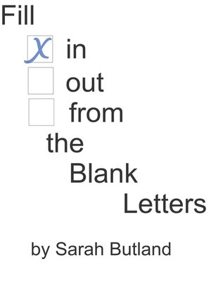 cover image of Fill In the Blank Letters